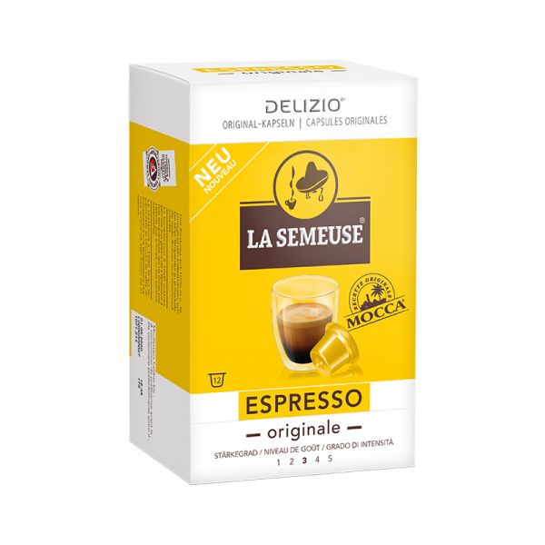 La Semeuse S.A. | Espresso originale, boîte de 12 capsules de café  compatibles Delizio®* | La Semeuse